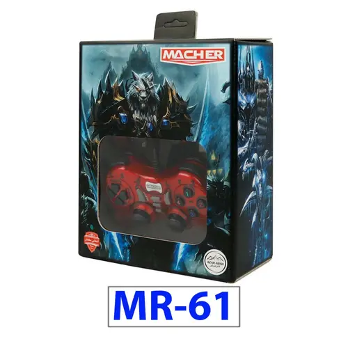 دسته بازی کامپیوتر قرمز برند macher مدل mr-61