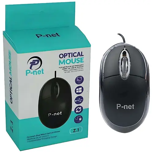موس مشکی p_net مدل z.1