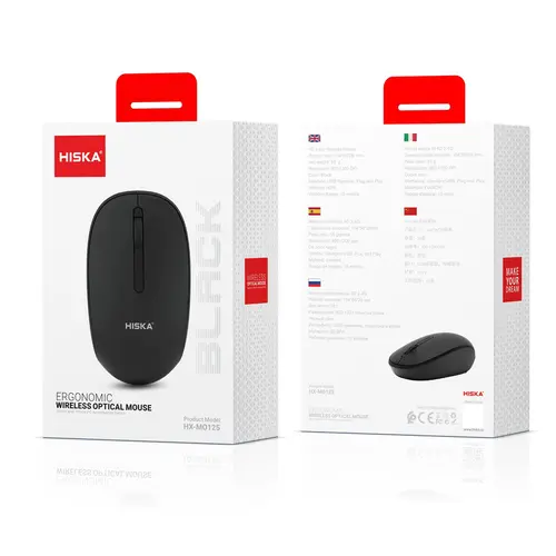 موس مشکی hiska مدل hx_mo125