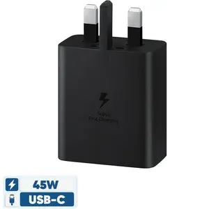 شارژر دیواری سامسونگ 45 وات اورجینال همراه با گارانتی شرکتی