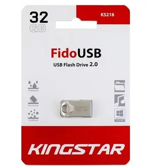 فلش کینگ استار (KingStar) مدل 64GB Fido USB KS218 نقره ای - 1