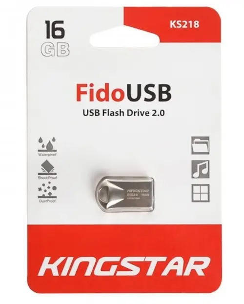 فلش کینگ استار (KingStar) مدل 16GB Fido USB KS218 - 1