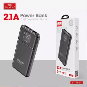 پاوربانک 10.5 وات ارلدام ET-PB64 ظرفیت 10000 میلی آمپر ساعت - 2