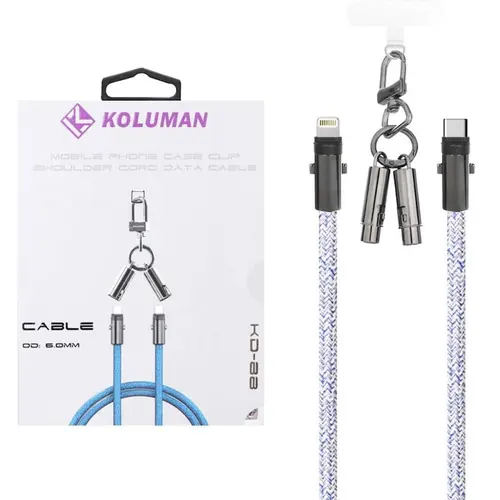 کابل شارژ فست Koluman Type-C to Lightning مدلKD-88 30W - 1