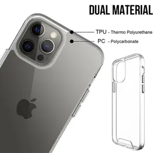 قاب ژله‌ای اسپیس شفاف و مقاوم مناسب iPhone 16 Pro