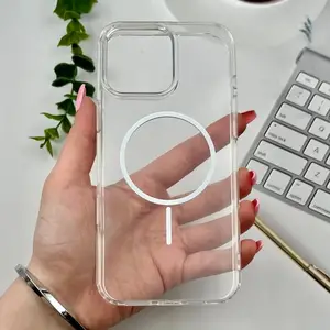 قاب گوشی iPhone 16 Pro Max آیفون Magnetic Case شفاف اورجینال