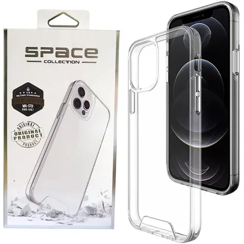قاب ژله‌ای اسپیس شفاف و مقاوم مناسب iPhone 16 Pro Max