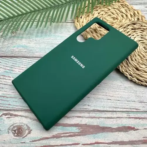 قاب سیلیکونی سبز s22 ultra